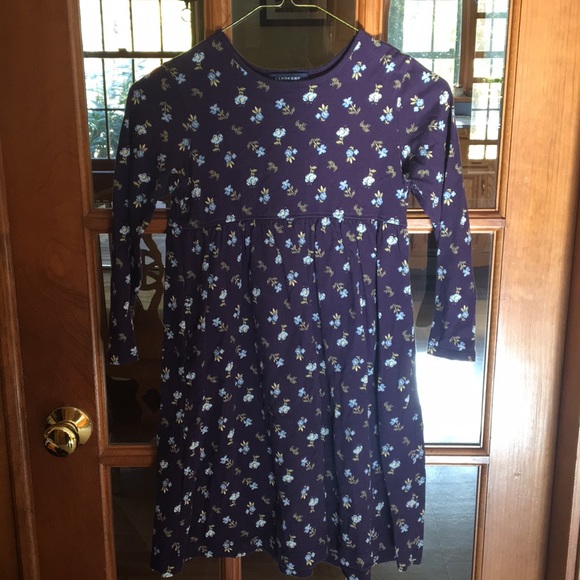 Land’s End Navy Floral Dress - Picture 1 of 3